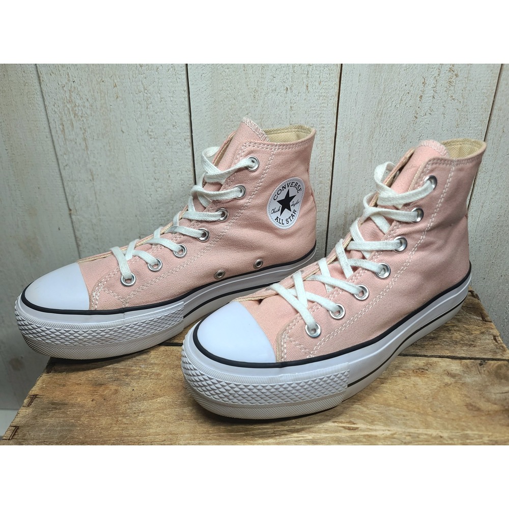 Converse Chuck Taylor PlatformsPink High Top Sneaker 8W soft girl coquette Y2k